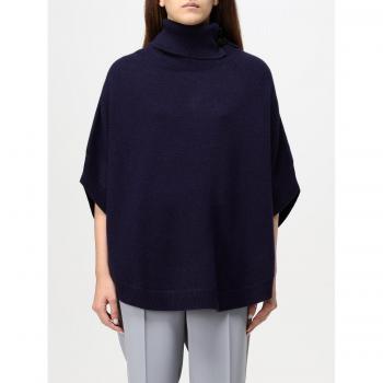 Chic Blue Cape Jacket by Emporio Armani