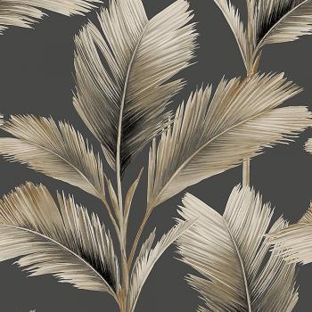 Papier Peint Charbon de Bois « Leaf Palette »