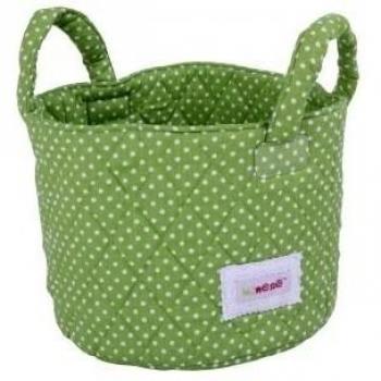 Cesta Pequeña Minene 1525 en Verde y Blanco