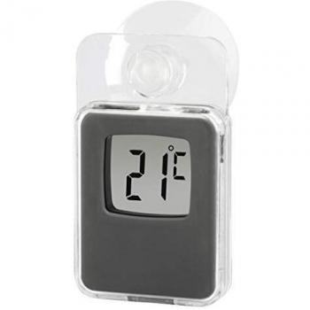 Hama Fensterthermometer 7,5 x 4,6 cm grau