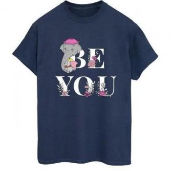 Weißes Disney Damen‑T-Shirt „Be You Boyfriend Dumbo“ – XL, Baumwolle