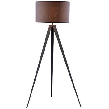 Romanza 157cm Grey Tripod Floor Lamp with Drum Shade