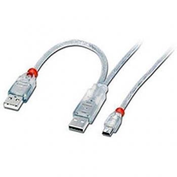 Cable USB LINDY 1m A a Mini-USB B
