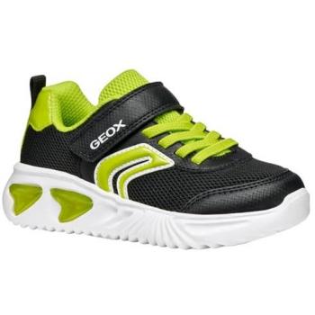 Geox Assister Kids Shoe – Black/Lime, UK 1.5, Unisex Trainer