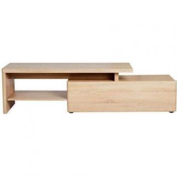 E1-Holzwerkstoff‑Lowboard von Jahnke – beschichtete Eiche Säge (160 × 39 × 43 cm)