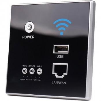 Amplificateur Wi‑Fi 300 Mbps – Répétiteur Mur intégré, Port USB