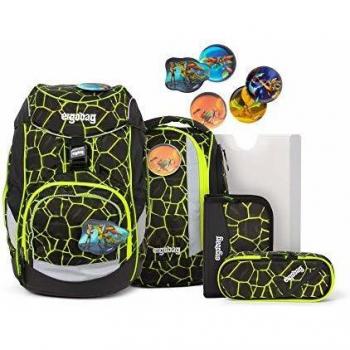 Ergobag Pack Set ergonomischer Schulrucksack, Set 6-teilig