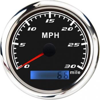 Compteur de Vitesse LCD 85 mm 30 mph – Multi‑Voltage 12-24V