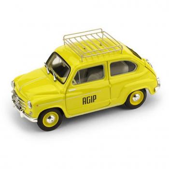 Minicar in Lega Metallica 1:43 Fiat 600D 1960 Edizione Agip