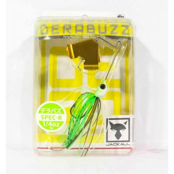Spec‑R 1/4 oz Buzz Bait by Jackall – Sinking Lure, Lime Frog HM (9404)