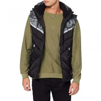 Gilet Superdry Digitize Reflectante, Negro para Hombre
