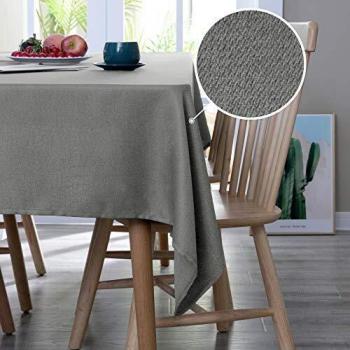 Gris Polyeffet Lin Nappe Rectangle – Imperméable 130x160 cm