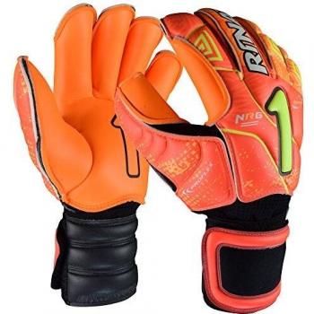 KANCERBERO ETNIK Rinat RF PRO Fußballhandschuhe Orange Neon Gelb 11