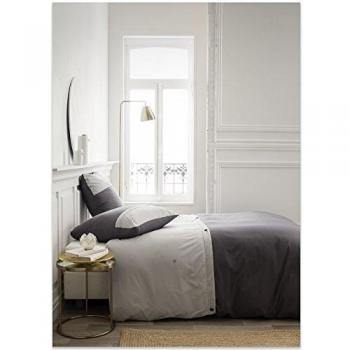 Housse de Couette PREMIUM, Gris, 2 Personnes
