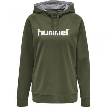 Damen-Kapuzenpulli Hummel go Logo Grau XS weiblich