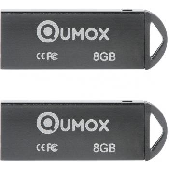 USB Pen Drive QUMOX 8 Go – Flash Stick Noir – 2.0