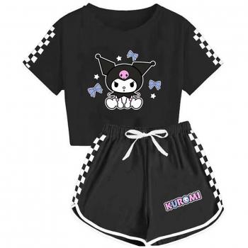 Conjunto Kuromi Manga Corta + Shorts BestDaily