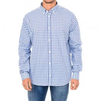 Vêtement masculin col à revers bleu lilas ARMANI JEANS 3Y6C21-6N0QZ