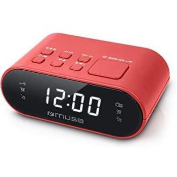 Muse M-10 Digitalradiowecker, rot