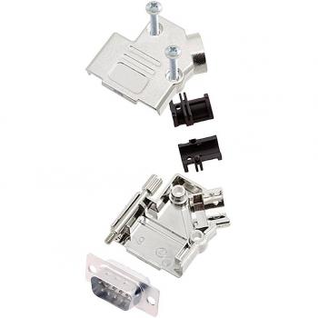 D-SUB Pin Strip 45° 9-Pin Solder Bucket