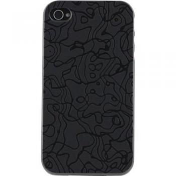 Coque Semi-Rigide BBC Noir Motif Graphique iPhone 4S