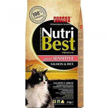 Nutribest Gato Adulto Sensible Salmón & Arroz 15 Kg + Snacks 35gr Picart