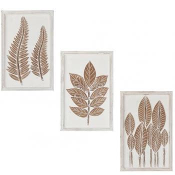 VidaXL Hand-Carved Wall Panels 3 pcs MDF 15.7x23.6x0.6