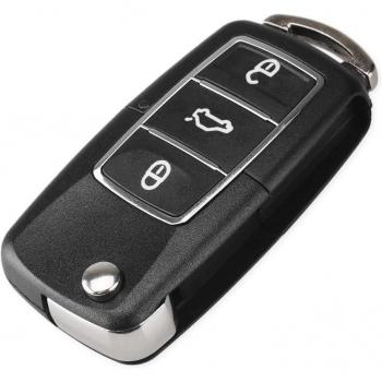 Coque de clé de voiture KEYYOU 3 boutons pour Volkswagen Jetta Golf Passat B5 B6 Coccinelle Polo Bora Caddy MK5 Skoda