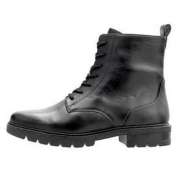 Ara CAMBRIDGE Elegante Schnürstiefel – Damen, Schwarz, Gr. 6 (39), Glattleder
