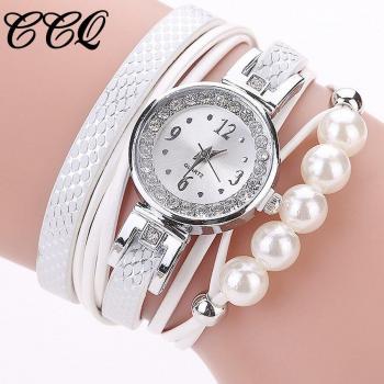 Montre Quartz avec Perles et Strass