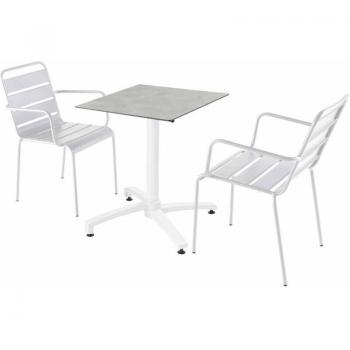 Pack Table & Fauteuils en Béton