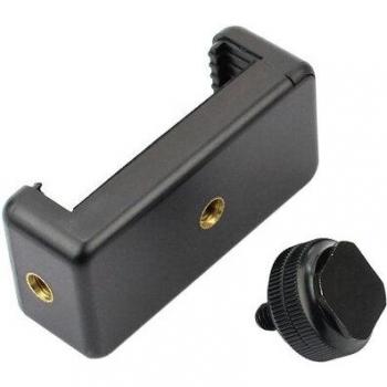 ¼‑Zoll‑Stativerstocker Blitzschuh‑Adapter – mobile Halterung & Clip für Smartphones
