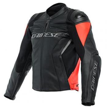 Veste Dainese Racing 4 Noir/Fluo-Rouge pour Homme 54