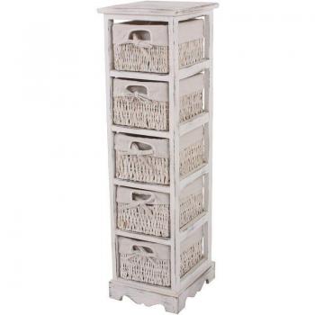 Weißes Regal im Shabby-Look