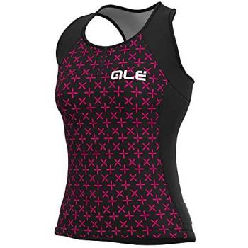 Buzo de Estilo Helios: Negra con Toque Rosa, Modelo Femenino