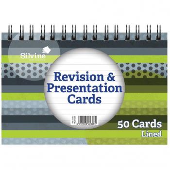 52x102mm Spiral Bound Revision and Presentation Flash Cards – Pad of 50