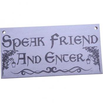 Speak Friend & Enter: Dad’s Pub Bar Welcome Sign in Wood