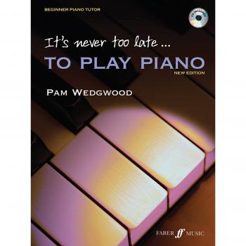 It's Never Too Late To Play Piano Beginner Tutor Music BOOK ONLY