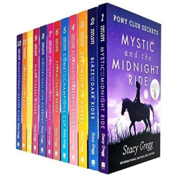 HARPERCOLLINS Pony Club Secrets Series by Stacy Gregg 12 Books Collection Set (Mystic and the Midnight Ride, Blaze and the Dark Rider, Destiny and the Wild Horses,