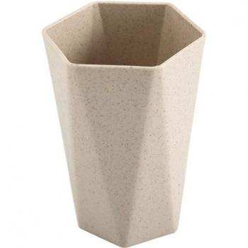 Taza de Enjuague Rosa Geométrica