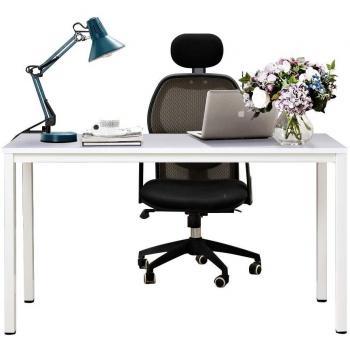 Office Pro 138×55 cm Wooden Desk AC3DW‑140‑NEW – White