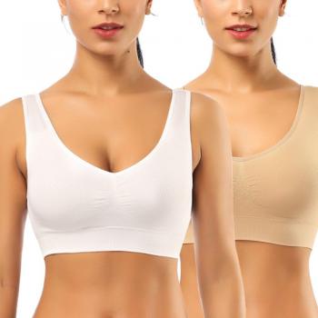 SIMIYA Comfort Bra, Women's Sports Bras Plus Size Sleep Bras for Girls in Yoga Bralette Leisure Stretch Crop Tops Vest