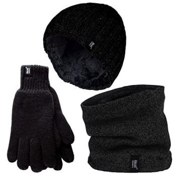 Heat Holders Men's Hat, Neck Warmer & Gloves Accessories Set