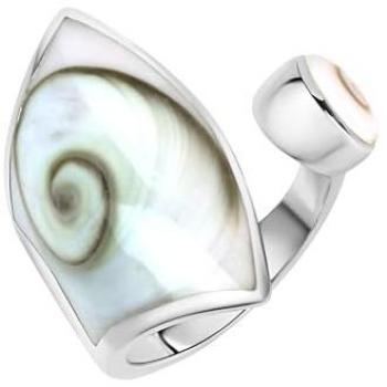 Damenring „Meereslicht“ – 925 Silber & weiße Muschel
