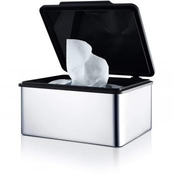 Papiertuchbox BLOMUS “MENOTO” – Silber, 15 cm × 7 cm × 13 cm, Feuchttücher
