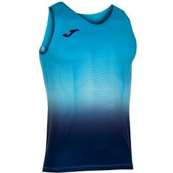 Joma Elite VII Laufshirt für Jungen ohne Ärmel – 4XS/3XS, Marineblau-Türkis, 101522.013
