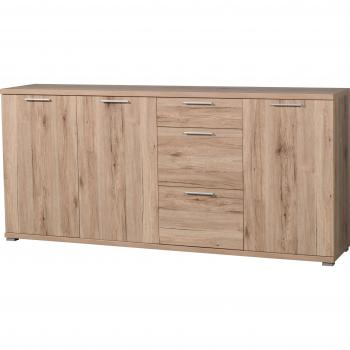 Buffet d’intérieur « Chêne Sanremo » – 3 portes + 3 tiroirs, 192 x 88 x 40 cm