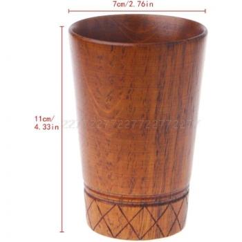 Milch‑ und Kaffee‑Becher aus Holz – Jahrgang Edition