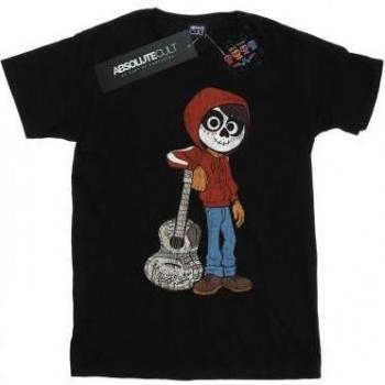 T-shirt Bianca Disney Coco Miguel con Chitarra per Donne