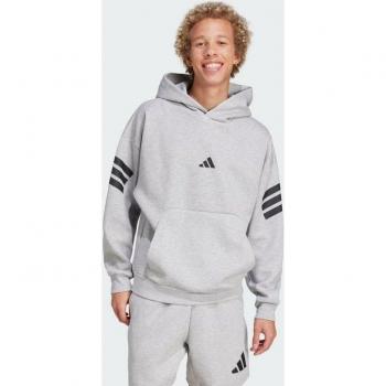 Sudadera con Capucha adidas 3 Ramas, Hombre Grises